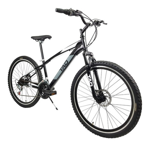 Imagen 2 de 2 de Mountain bike Black Panther Tao R29 18v frenos de disco mecánico color blanco con pie de apoyo