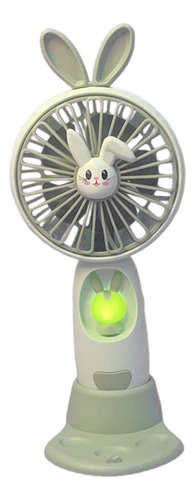 Ventilador De Mano Silencioso Usb Recargable Mini Verde