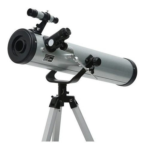 Telescópio Astronômico e terrestre azimutal f70076m objetiva 76mm focal 700mm Tssaper TSLES776 com Tripé