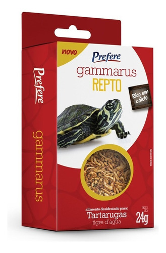 Prefere Gammarus 24g Alimento Ração Para Tartaruga