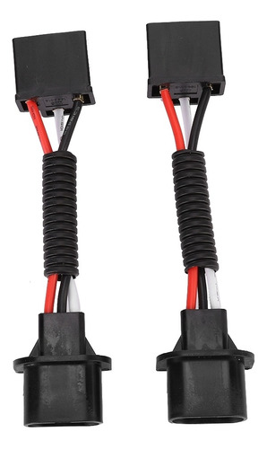 2pcs Para H13 Macho Para Adaptador Fêmea H4 75w Farol