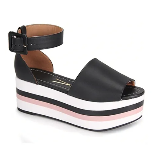 Sand lia Flatform Plataforma Vizzano Sola Listrada 6386102 Frete