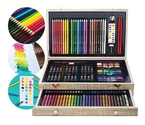 Art 101 Doodle Y Color 142 Pc Art Set En Un Caso De Lxnjs