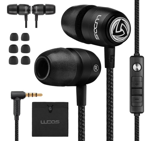 Audífonos Con Cable In-ear Uiix Con Microfono Negros