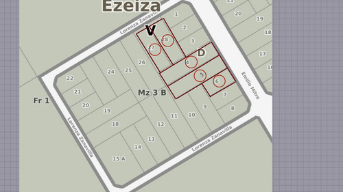 Imagen 2 de 5 de Canning- 5 Lotes En E. Mitre-ideal Emprendimiento!!
