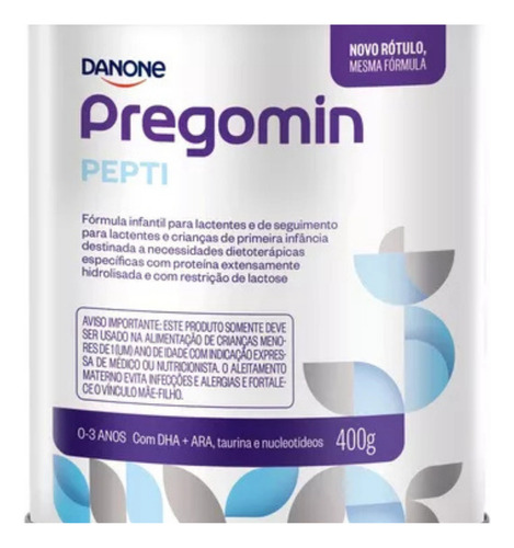2 Latas Pregomin Pepti - Fórmula Infantil Em Pó Danone- 400g