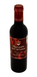 Vino Tinto Español Marques De Caseres Crianza 375ml
