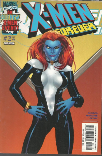 X-men Forever N° 02 - Em Inglês - Editora Marvel - Formato 17 X 25 - Capa Mole - Bonellihq Cx242 Nov23