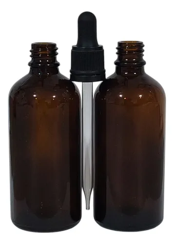 comprar 25 Botella Gotero Pipeta Vidrio, 100ml Ámbar (it-368)