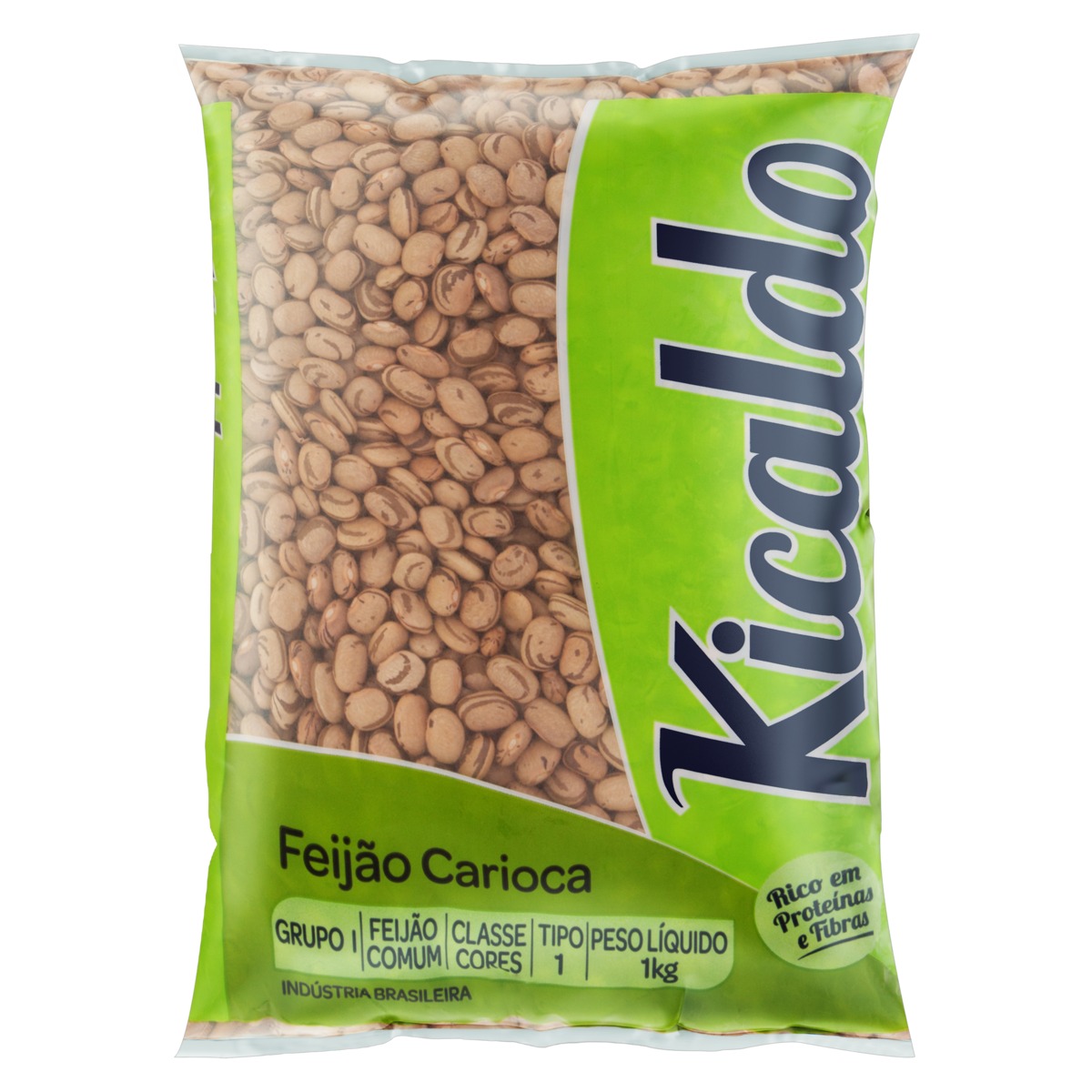 Feijão carioca cores Kicaldo em pacote sem glúten 1 kg