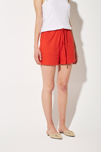 Short Tiro Alto De Jersey 30/1 Red Pepper - Koxis Mujer