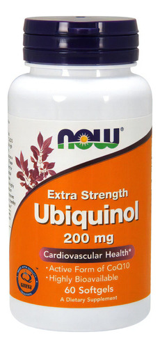 NOW Ubiquinol -- 200 mg - 60 Softgels