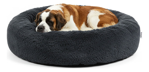 Cama para Perro Grande Furbedz Antiestrés Gris Oscuro Tipo Dona 23x100cm