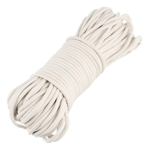 Cordón De Algodón Trenzado 8mm Macramé - Pieza 10 Metros