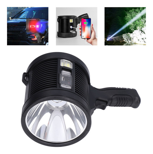 Lámpara Camping Linterna De Mano Recargable Luz Led Potente