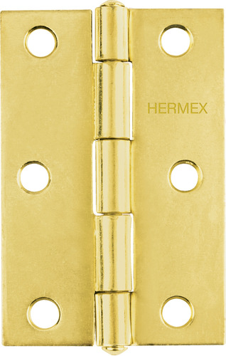 Bisagras Doradas 3 1/2' 9cm Puertas Muebles Hermex Caja X 10