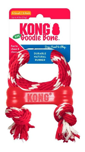 Kong Goodie Bone Con Soga - Juguete Para Perros