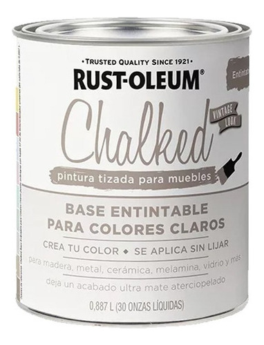 Chalked Base Entintable Rust-oleum  887ml Tizada Mm