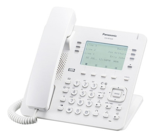 Telefono Panasonic Kx-nt630x 3.6 Lcd 6 Líneas Rj45 Blanco /v