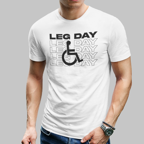 Playera Gym Crossfit Gimnasio Ejercicio Leg Day Pierna Dia