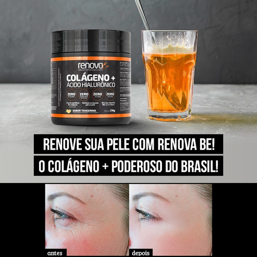 Imagem 4 de 5 de Renova Be Colágeno + Ácido Hialurônico Loja Oficial 2 Potes