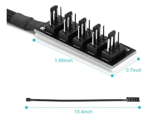 Cable De Concentrador Ventilador De Pc Pwm Vías 3/4/5 Pin