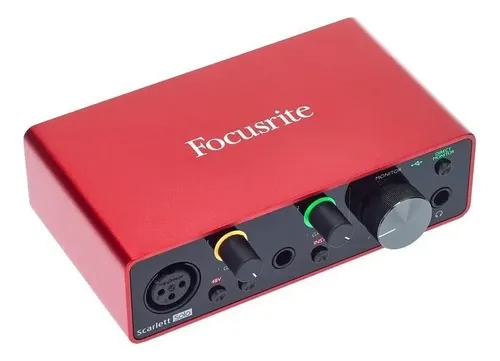 Interfaz de audio Focusrite Scarlett Solo roja 3.ª gen | Cuotas