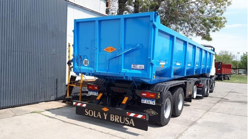 Semirremolque Batea Sola Y Brusa Okm, Vuelco Trasero