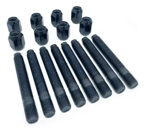 10 Tornillos De Rueda M12 X 1.5 SW17 Cónicos 30 Mm - Para Llantas Acero/Aleación, Grado 10.9, Galvanizados