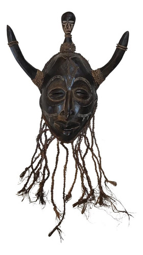 Máscara Africana De Madeira Chokwe