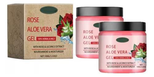 Gel De Aloe Vera Rosa Para El Rostro, Hidratación Profunda
