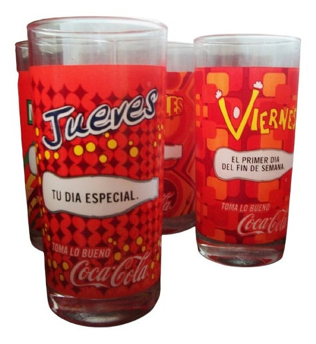 Vasos De Vidrio Pintados A Fuego Cocacola Lea Aviso