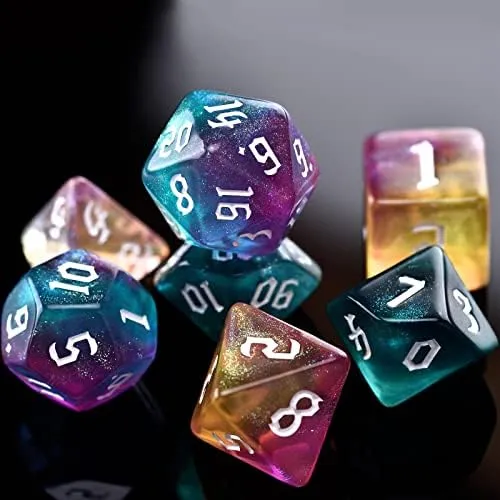 Amiven Rpg Dice Sets 30 X 7 Dados Poliédricos Dnd (210 Con Y
