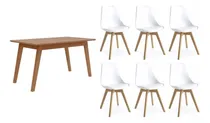 Comprar Combo Escandinavo Mesa Paraiso Ext 140-180 + 6 Sillas Tulip