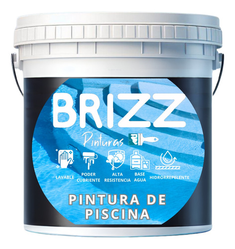 Pintura Para Piscina Baum Y Colorbrizz Gris Acero (tineta)