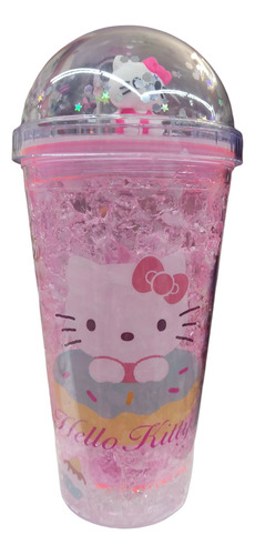 Vaso Hidrogel Con Luz Led Hello Kitty