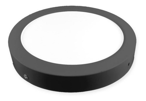  Plafon  Led De Aplicar 18w Frio  Negro Demasled