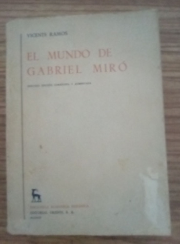 El Mundo De Gabriel Miró Vicente Ramos 