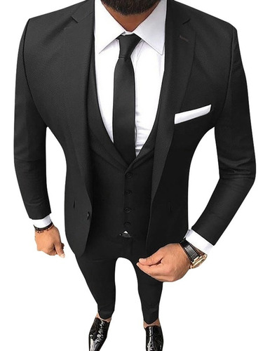 Trajes Hombre Slim Fit Con Zapatos Charol Vestir Import Usa