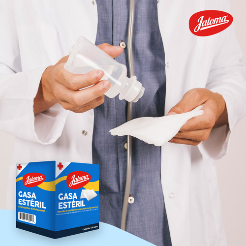 Jaloma Gasa Simple Estéril 7.5x5cm Caja Con 100 Sobres
