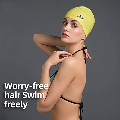 Gorro De Natación De Silicona Para Cabello Largo Y Cabello C