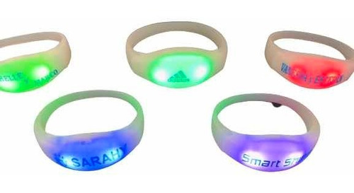 Brazalete Led Audiorritmico Pulsera Fiesta + Personalizado 