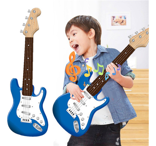 Guitarra Eléctrica De Juguete Para Niños Musical 2671 De 4 C