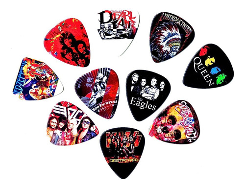 Bandas Legendarias Guitar Picks Volume Ii (10 Selecciones Me