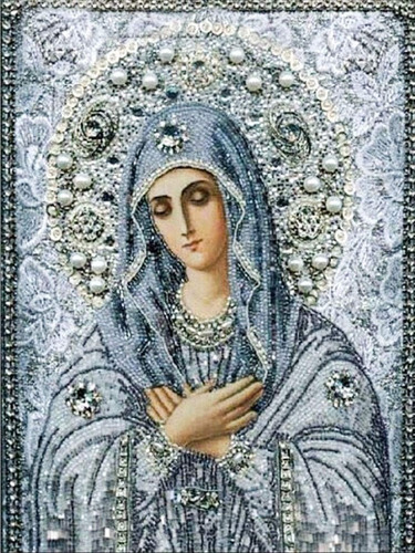 Diy 5d Diamond Pintura Religiosa Del Diamante De La Virgen