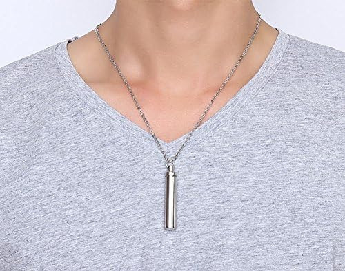 Ttvovo Collar De Urna De Cremación Cilíndrica Para Cenizas,