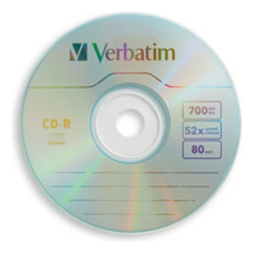 Pack Cd-r 100 Unidades Verbatim 