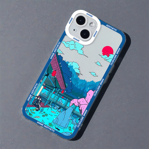 Funda De Teléfono Transparente Anime Scene Para iPhone 12, 1 Color Style 4 For iPhone XR