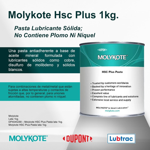 Pasta Molykote® Hsc Plus Caja Con 5 Latas De 1kg