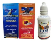 Comprar Vitamina Ad3e + Bioparacit Tópico Y Oral Para Aves De Ornato